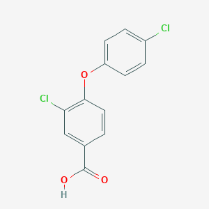 molecular formula C13H8Cl2O3 B1426808 3-Chloro-4-(4-chlorophenoxy)benzoic acid CAS No. 1384431-04-2