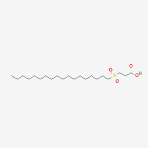 3-(Octadecane-1-sulfonyl)propanoic acid