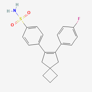 4-[7-(4-Fluorophenyl)spiro[3.4]oct-6-en-6-yl]benzene-1-sulfonamide