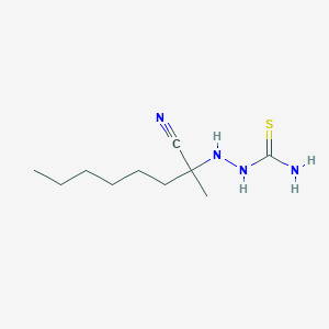 molecular formula C10H20N4S B14268175 2-(2-Cyanooctan-2-yl)hydrazine-1-carbothioamide CAS No. 139138-90-2