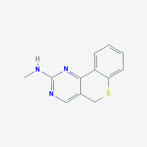 molecular formula C12H11N3S B1426819 N-methyl-5H-thiochromeno[4,3-d]pyrimidin-2-amine CAS No. 1344151-41-2