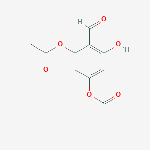 molecular formula C11H10O6 B142682 2,4-二乙酰氧基-6-羟基苯甲醛 CAS No. 164329-24-2