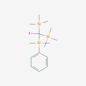 {[Dimethyl(phenyl)silyl](iodo)methylene}bis(trimethylsilane)