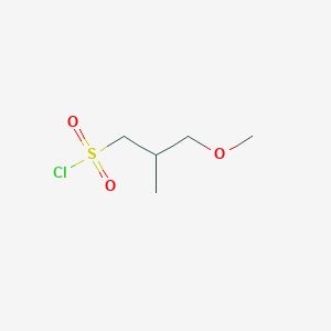 molecular formula C5H11ClO3S B1426835 3-Methoxy-2-methylpropane-1-sulfonyl chloride CAS No. 1340102-86-4