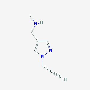 molecular formula C8H11N3 B1426840 甲基({[1-(丙-2-炔-1-基)-1H-吡唑-4-基]甲基})胺 CAS No. 1281731-56-3