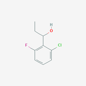 molecular formula C9H10ClFO B1426851 1-(2-氯-6-氟苯基)丙醇 CAS No. 1226405-69-1