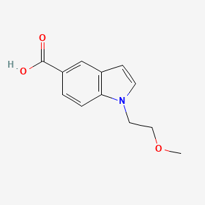 molecular formula C12H13NO3 B1426857 1-(2-甲氧基乙基)-1H-吲哚-5-羧酸 CAS No. 1304787-76-5