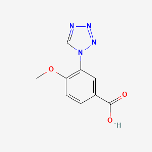molecular formula C9H8N4O3 B1426858 4-甲氧基-3-(1H-1,2,3,4-四唑-1-基)苯甲酸 CAS No. 1083368-79-9