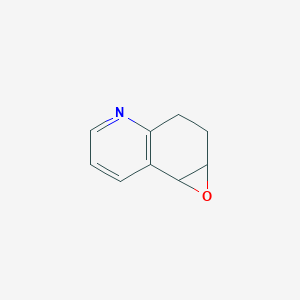 molecular formula C9H9NO B142686 1a,2,3,7b-Tetrahydrooxireno[2,3-f]quinoline CAS No. 130536-45-7