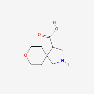 molecular formula C9H15NO3 B1426861 8-氧杂-2-氮杂螺[4.5]癸烷-4-羧酸 CAS No. 1339071-65-6