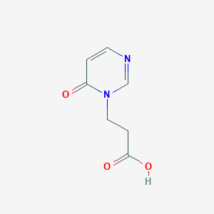 molecular formula C7H8N2O3 B1426871 3-(6-氧代-1,6-二氢嘧啶-1-基)丙酸 CAS No. 1342973-78-7