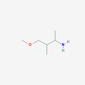 molecular formula C6H15NO B1426878 4-甲氧基-3-甲基丁-2-胺 CAS No. 1341304-79-7