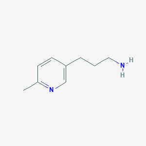 molecular formula C9H14N2 B1426886 3-(6-Methylpyridin-3-YL)propan-1-amine CAS No. 1060806-38-3