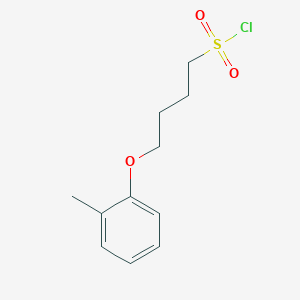 molecular formula C11H15ClO3S B1426889 4-(2-Methylphenoxy)butane-1-sulfonyl chloride CAS No. 1341697-62-8