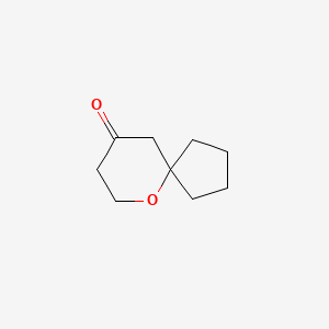 molecular formula C9H14O2 B1426894 6-氧代螺[4.5]癸烷-9-酮 CAS No. 855398-57-1