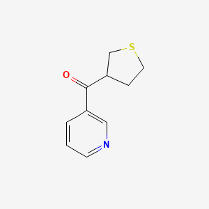 molecular formula C10H11NOS B1426897 Pyridin-3-yl(tetrahydrothiophen-3-yl)methanone CAS No. 1339495-85-0