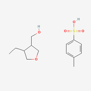 (4-Ethyloxolan-3-yl)methanol;4-methylbenzenesulfonic acid