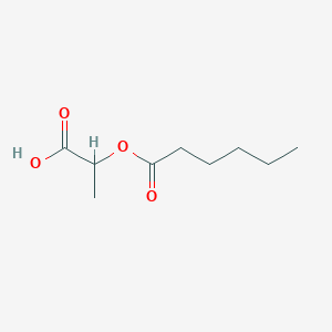 Hexanoic acid, 1-carboxyethyl ester