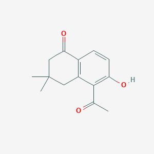 5-Acetyl-6-hydroxy-3,3-dimethyl-3,4-dihydronaphthalen-1(2H)-one