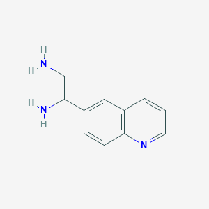 molecular formula C11H13N3 B1426904 1-(Quinolin-6-yl)ethane-1,2-diamine CAS No. 1089346-08-6