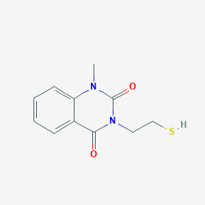 2,4(1H,3H)-Quinazolinedione, 3-(2-mercaptoethyl)-1-methyl-