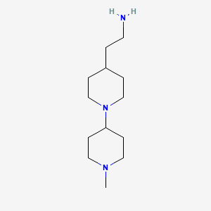 molecular formula C13H27N3 B1426905 2-[1-(1-Methylpiperidin-4-yl)piperidin-4-yl]ethan-1-amine CAS No. 957134-48-4