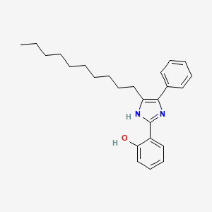 6-(4-Decyl-5-phenyl-1,3-dihydro-2H-imidazol-2-ylidene)cyclohexa-2,4-dien-1-one