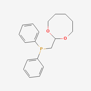 molecular formula C19H23O2P B14269108 [(1,3-Dioxocan-2-yl)methyl](diphenyl)phosphane CAS No. 138852-42-3