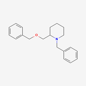 molecular formula C20H25NO B14269137 1-Benzyl-2-[(benzyloxy)methyl]piperidine CAS No. 141634-30-2