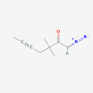 1-Diazonio-3,3-dimethylhept-1-en-5-yn-2-olate