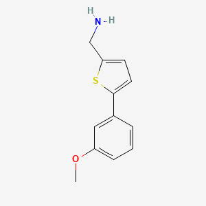 molecular formula C12H13NOS B1426916 (5-(3-Methoxyphenyl)thiophen-2-yl)methanamine CAS No. 1225994-70-6