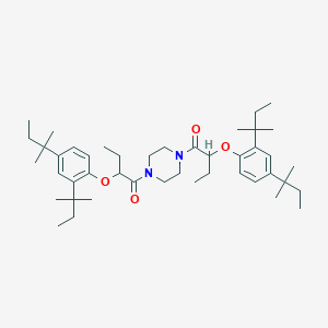 1,1'-(Piperazine-1,4-diyl)bis{2-[2,4-bis(2-methylbutan-2-yl)phenoxy]butan-1-one}