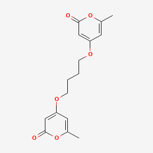 6-Methyl-4-[4-(2-methyl-6-oxopyran-4-yl)oxybutoxy]pyran-2-one