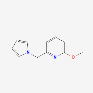 molecular formula C11H12N2O B1426923 2-甲氧基-6-(1H-吡咯-1-基甲基)吡啶 CAS No. 1341376-97-3
