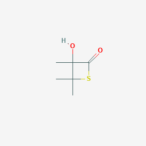 3-Hydroxy-3,4,4-trimethylthietan-2-one