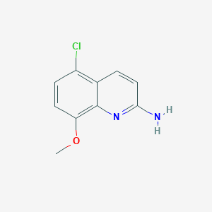 molecular formula C10H9ClN2O B1426925 5-Chloro-8-methoxyquinolin-2-amine CAS No. 1342459-69-1
