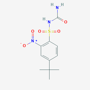 4-tert-Butyl-N-carbamoyl-2-nitrobenzene-1-sulfonamide