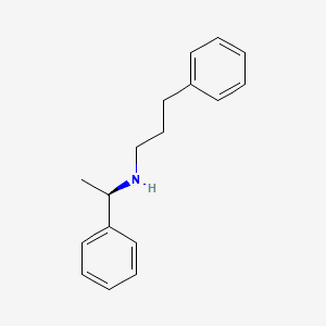 3-Phenyl-N-[(1R)-1-phenylethyl]propan-1-amine