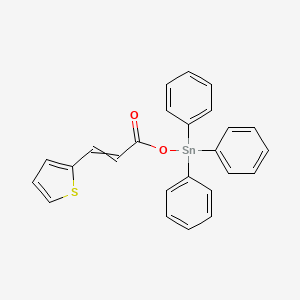 Triphenyl{[3-(thiophen-2-yl)acryloyl]oxy}stannane