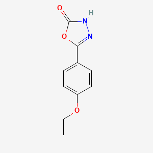 molecular formula C10H10N2O3 B1426931 5-(4-Ethoxyphenyl)-2,3-dihydro-1,3,4-oxadiazol-2-one CAS No. 1343824-88-3