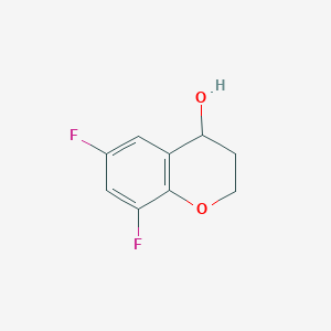 molecular formula C9H8F2O2 B1426933 6,8-difluoro-3,4-dihydro-2H-1-benzopyran-4-ol CAS No. 1270583-11-3