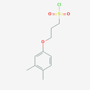 molecular formula C11H15ClO3S B1426934 3-(3,4-二甲基苯氧基)丙烷-1-磺酰氯 CAS No. 1018271-54-9