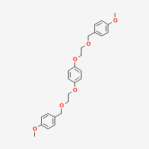 1,1'-[1,4-Phenylenebis(oxyethane-2,1-diyloxymethylene)]bis(4-methoxybenzene)