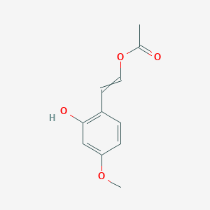 2-(2-Hydroxy-4-methoxyphenyl)ethenyl acetate