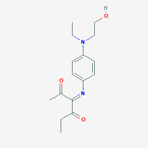 (3E)-3-({4-[Ethyl(2-hydroxyethyl)amino]phenyl}imino)hexane-2,4-dione