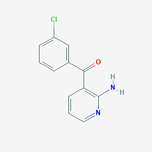 molecular formula C12H9ClN2O B1426939 3-(3-氯苯甲酰)吡啶-2-胺 CAS No. 1343767-60-1