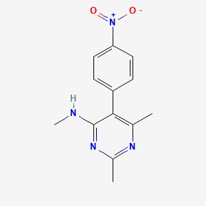 N,2,6-Trimethyl-5-(4-nitrophenyl)pyrimidin-4-amine