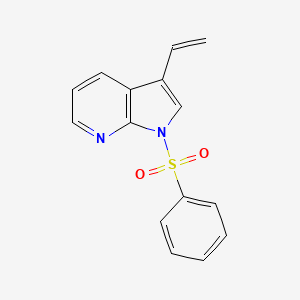 1H-Pyrrolo[2,3-b]pyridine, 3-ethenyl-1-(phenylsulfonyl)-