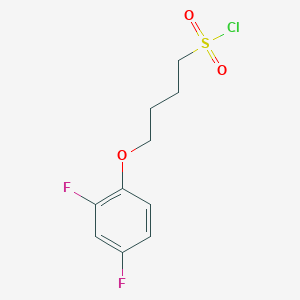 molecular formula C10H11ClF2O3S B1426941 4-(2,4-Difluorophenoxy)butane-1-sulfonyl chloride CAS No. 1375068-02-2