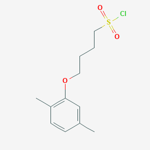 molecular formula C12H17ClO3S B1426942 4-(2,5-二甲苯氧基)丁烷-1-磺酰氯 CAS No. 1340533-12-1